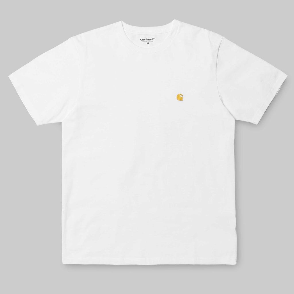 Carhartt SS Chase T-Shirt White - My Favorite Things
