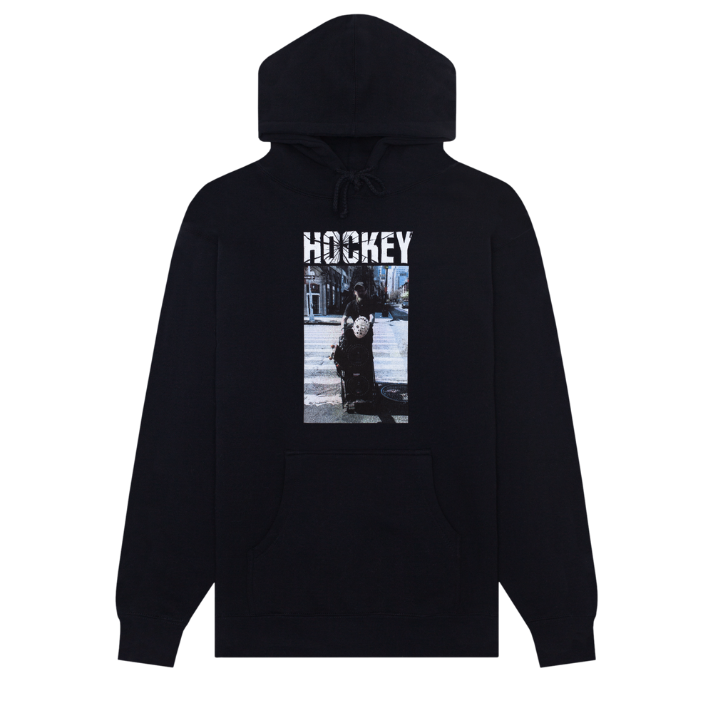Hockey Crosswalk Hoodie Black My Favorite Things