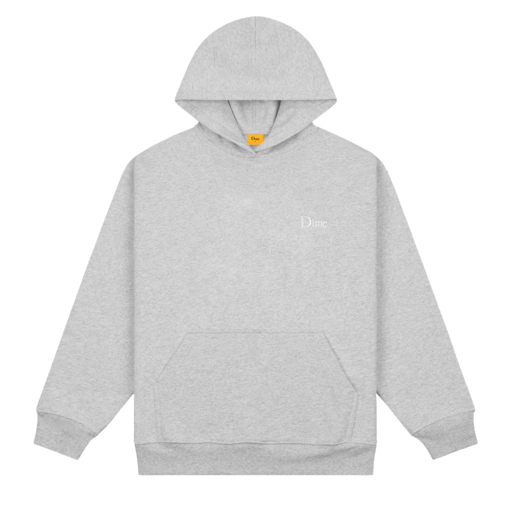 Dime Classic Small Logo Hoodie Heather Gray My Favorite Things