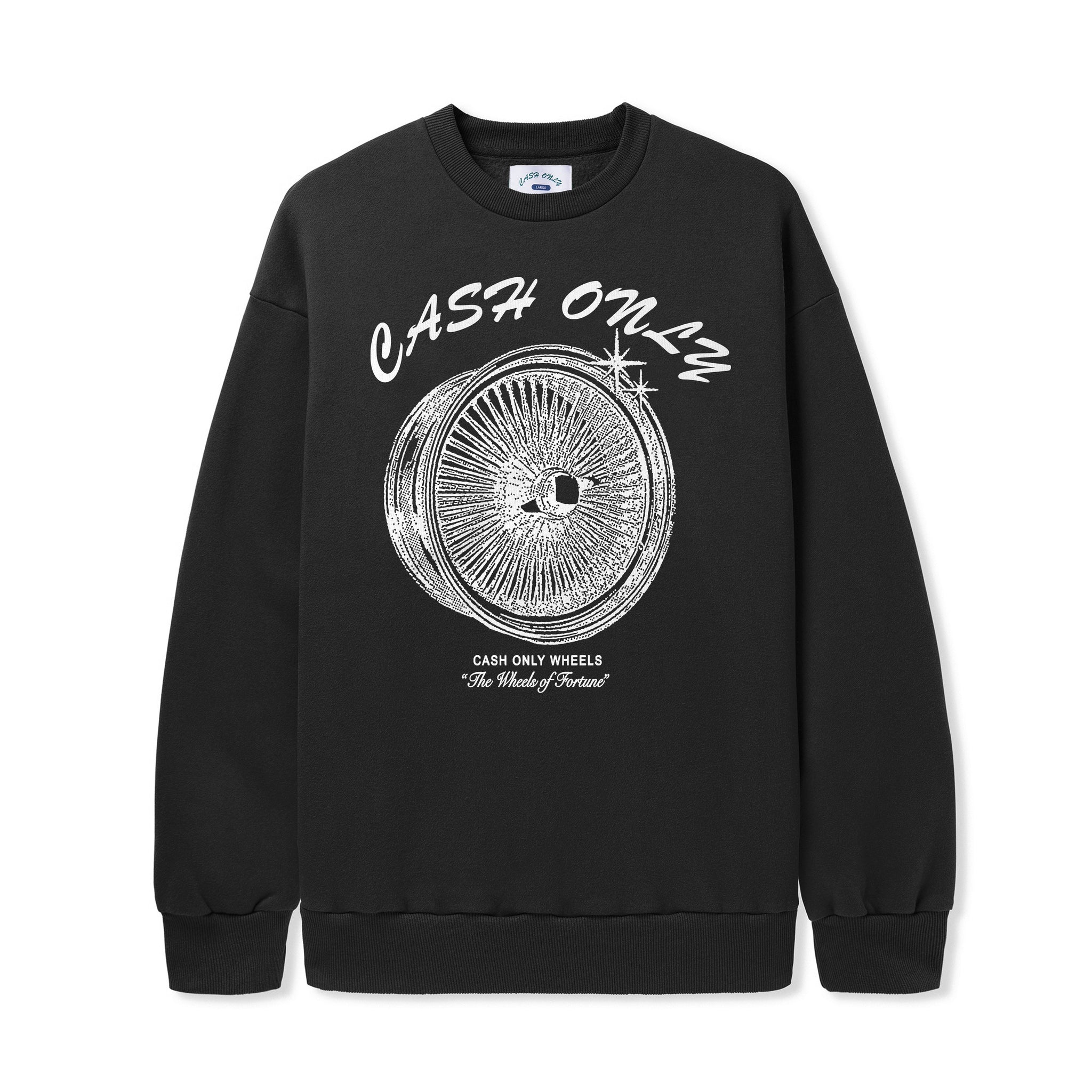 WheelsCrewneckSweatshirtBlack1