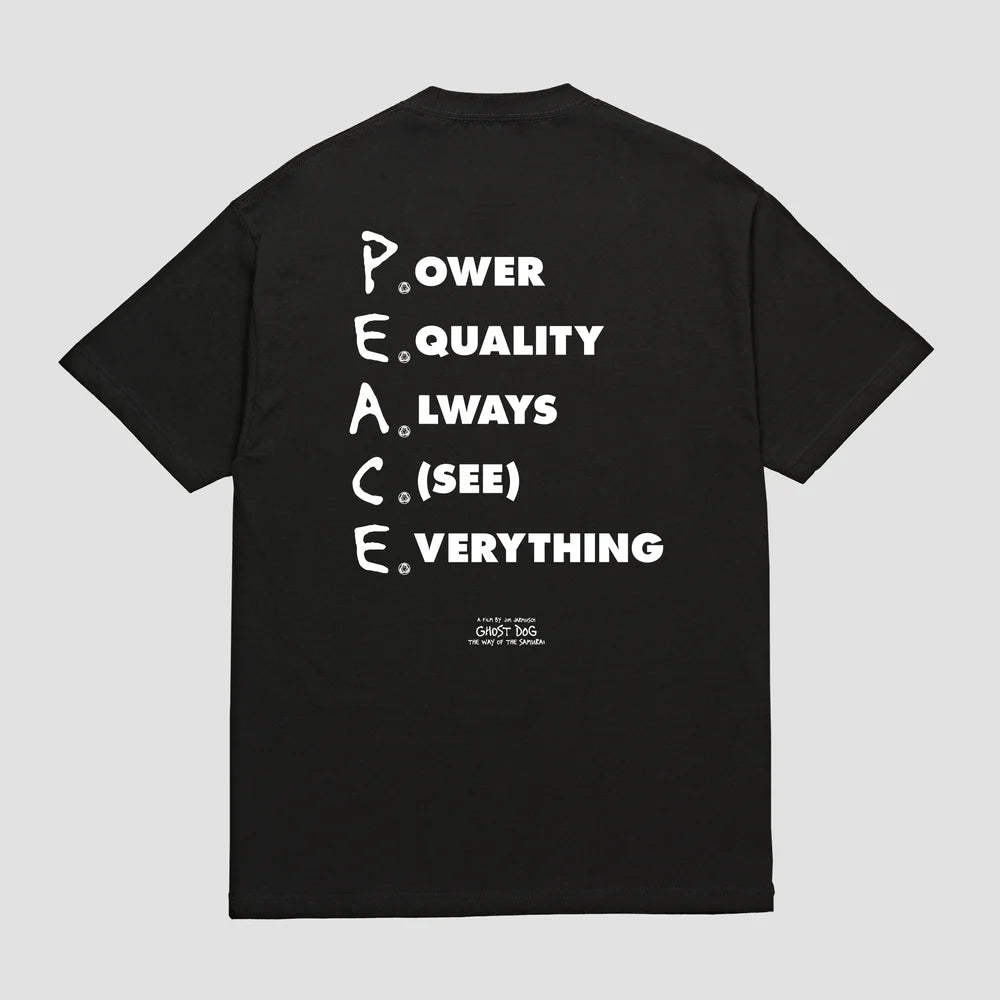 Skate Muzik x Ghost Dog - Peace T-Shirt Black – My Favorite Things
