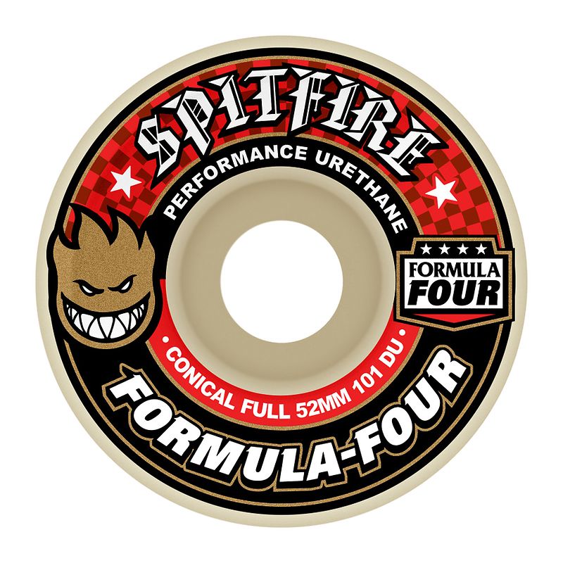 スピットファイヤー ウィール 人気のウィル53ミリ （SPITFIRE WHEEL 【スピットファイアーウィール】FORMULA FOUR  フォーミュラフォー RED DEATH 52/54mm 99DU RADIAL SLIM SHAPE 【スケートボード ウィール】【スピットファイアー】【日本正規品】  RBS）